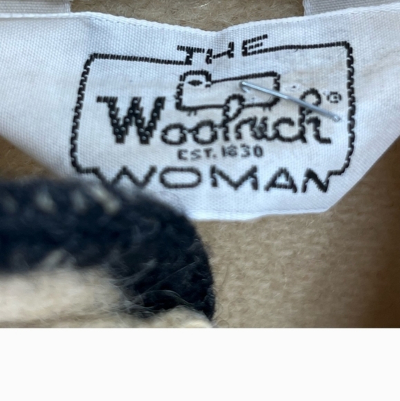 Vintage Woolrich Woman Hudson Bay Striped Pullover Snap Button Jacket - Picture 5 of 6